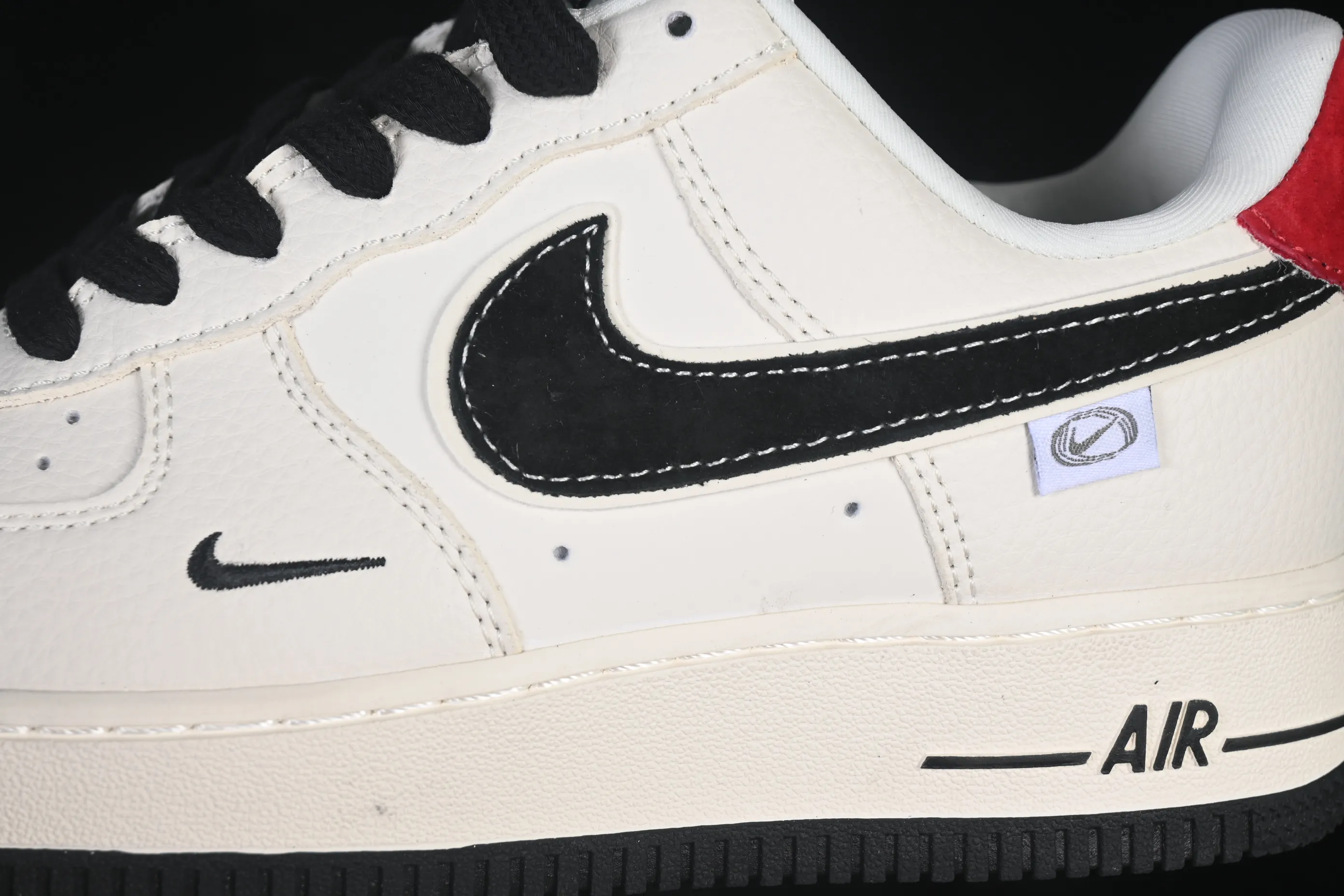 All categories Nk Air Force 1 Air Force series Nk Air Force 1 Low Air Force low-top Nike Air Force 1'07 Low Retro beige black red Air Force 1 low-top casual sneakers DD1982-324